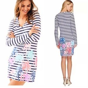 New Lilly Pulitzer Beacon Dress Desert Stripe